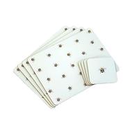 [Pack Of 4] Bumble Bees Placemats & Coasters Set Pastel Pale Green With Cork Backing