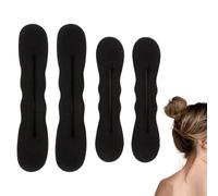 Pack of 4 Bun Maker, Hair Bun Maker, Hair Bun Maker, Bun Aid for Women, Hairband, Elegant Twister Braid, Hair Styling Accessories, Hair Styling Clips, Hair Tool, Styling Swimming Doughnut, Hair Braid