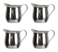 Pack of 4 Butter Melting Pots Milk Frothing Jugs Easy to Clean Milk Frothing Cup Frothing Art Jugs Coffee Pouring