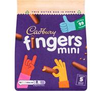 (Pack Of 4) Cadbury Chocolate Mini Fingers Biscuits 5x19.3g