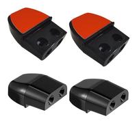 Pack of 4 Car Deer Warning Whistles Devices, Wild Warning Device, Car Animal Deer Warning, for Protection Against Wild Accident and Wild Damage, for Cars, Trucks and Motorhomes (Black)