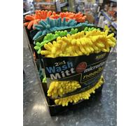 Pack Of 4 Car Wash Mitts. 2 In 1 Microfibre Noodle Wash Mitt Dirt Cleaning Cloth