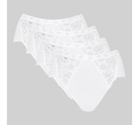 Pack of 4 Chic Midi Knickers White