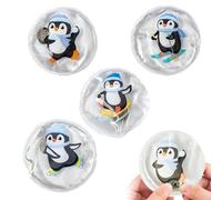 Pack of 4 Children's Pocket Warmers, Hand Warmers for On the Go, Hand Warmer, Reusable Penguin Hand Warmer, Kink for Cold Days and on the go, Heat Pads for Women Warm