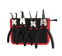 Pack of 4 Circlip Pliers Professional Rings Heat Treated Steel Construction Four Head Types Spring Mechanism Circlip
