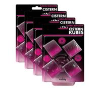 (Pack of 4) Cistern Cubes 4pk - Floral Blossom - Simply Place a Cube in the Cistern to Help Freshen and Clean With Every Flush - Easy to Use and a Convenient Way to Maintain Freshness in Your Bathroom
