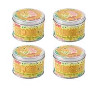 Pack of 4 Citronella Candles Outdoor 20 Hour Burn Time | Fly, Wasp, Midge & Mosquito Repellent Candles | Outdoor Or Indoor Bugs Deterrent | Garden Or Camping Tin Candles to Keep Flies Away