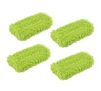 Pack of 4 Cloths for Floor Mops, Reusable Microfibre and Chenille Pads for Cleaning, Machine Washable, Refill Pack for All Floor Types