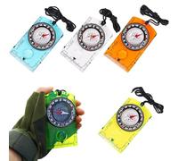 Pack of 4 Compass, Children's Compass, Outdoor Compass, Military, Rotating Compass Casing, Multifunctional Orienteering, Waterproof for Map Reading, Navigation, Hiking