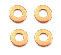 (Pack of 4) Copper Injector Gasket Compatible CLIO KANGOO ESPACE LAGUNA MEGANE MASTER TWINGO SCENIC THALIA LOGAN SANDERO 1.5 1.9 2.0 2.2 2.5 DCI OEM: 7703062072