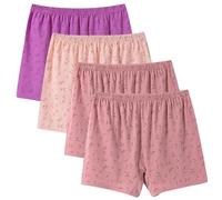 Pack of 4 Cotton Underwear Women Clearance Middle-aged and Elderly Ladies High Waisted Boxer Briefs Plus Size Seamless Panties Yoga Sports Knickers Soft Elastic Comfortable Breathable Underpants L-6XL