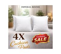 (Pack of 4) Cushion Pads Inserts - Premium Hollowfibre Filled Pillow Pads-Premium Quality Sofa Cushions