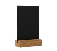 Pack of 4, Deflecto Double-Sided Table Chalkboard Sign, Freestanding Mini Display for Cafés, Weddings, Parties, Menus, Event Labels, Tabletop Message Board for Home or Business - A4