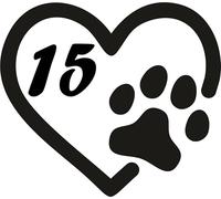 Pack of 4 Dog/Cat Paw Print Waterproof Personalised Wheelie Bin Stickers Custom House Number - Stick On House Numbers - Street Name Sticker (16cm x 14cm (6.3" x 5.5"))