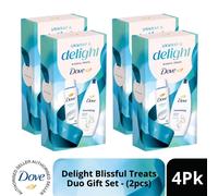 DOVE Unwrap & Delight Blissful Treats Duo Gift Set 2 piece, Pack of 4