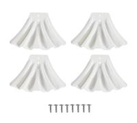 Pack of 4 Downspout Extenders Disperses Stream Protects Grass from Abrasion Permanent Construction Simple Arrange ABS for Gutters Drain Downspout Redirector