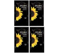 Pack Of 4 Dylon Fabric & Clothes Dye Hand Wash Only - 05 Sunflower Yellow