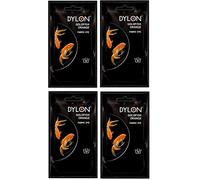 Pack Of 4 Dylon Fabric & Clothes Dye Hand Wash Only - 55 Goldfish Orange