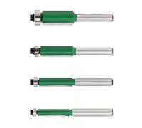 Pack of 4 Easy to Control Straight Edges Trimming Bit Produced for Balanced Operations Boosting Woodworking Efficiency Clean Cutting Router Bit