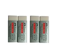 [Pack of 4] Faber-Castell LARGE Eraser Dust Free Clean and Soft Erasing for ART OFFICE SCHOOL USE (6.2x2x1.25cm)