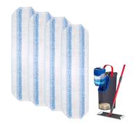 Pack of 4 Floor Mop Replacement Covers for Vileda H2PrO / O-Cedar H2PrO, Microfibre Wipes Replacement, Stains Quick Removal, Mop Replacement Cover for All Hard Floors, Machine Washable