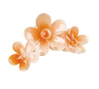 Pack of 4 Flower Hair Clips, Women's Plumeria Hairpin, Cute Hair Clips for Thick Hair, Non-Slip Hair Clip, Hawaiian Hair Accessories Clips for Women, Hair Styling Accessories, Orange