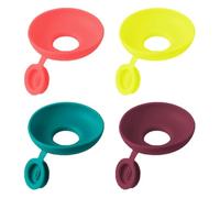 Pack of 4 Food Grade Silicone Ice Cream Stick Holder Tool Leak-Proof Popsicles Holder Stand Drip Catcher Popsicles Drip Catcher Leak-Proof Ice Cream Stick Silicone Cone