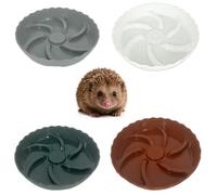 Pack of 4 Fooding and Watering Bowls for Hedgehog，Hedgehog Feeding Station Durable Plastic Dishes for Outdoor Wildlife Garden，Slow Feeder Design
