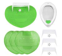 Pack of 4 Football Goal Urinal Screens, Pissoir Insert, Splash Guard, Urinal Screen, Hygienical Urinal Insert, Plastic Splash Guard for Pissoir Urinal Sieve Urinal Sieve Odour Remover