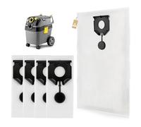 Pack of 4 for Kärcher NT30 Vacuum Cleaner Bags for Kärcher NT40 Vacuum Cleaner Bags Replacement Vacuum Cleaner Accessories (High Capacity 30 L)