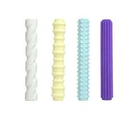 Pack of 4 Friendly Silicone Pen Holders Sleeves Pencils Grips Designed for Safe and Soft Hold and Hand Pressure Relief Multipurpose Silicone Grips Suitable for Pencil and Marker