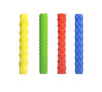 Pack of 4 Friendly Silicone Pen Holders Sleeves Pencils Grips Designed for Safe and Soft Hold and Hand Pressure Relief Multipurpose Silicone Grips Suitable for Pencil and Marker
