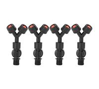 Pack of 4 G3/8 DN10 Double Nozzles, Drip-Proof Accessories for Agricultural Electric Backpack Sprayers