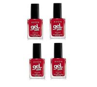 Pack of 4 Gel Shine Nail Enamel Red is Red 4 x 10ml by Avon.