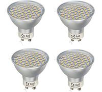 Pack of 4 GU10 4.5W LED Spotlight Bulbs 2835 SMD LED GU10 Warm White Light Bulb Low Consumption 420LM LED Bulb AC 195-240V