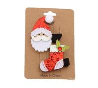 Pack of 4 Hair Clips Children's Christmas, Reindeer Snowman Christmas Decoration Hair Pins, Christmas Duck Beak Hair Clips for Children Girls Women Christmas Girls Hair Pins