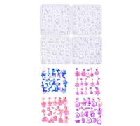 Pack of 4 handmade silicone earring molds with Christmas design silicone earring molds for personalized gems, beginner friendly mold