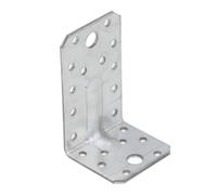 Pack Of 4 - Heavy Duty Galvanised Reinforced L Shape Angle Bracket Corner Brace Connector 90X50X55mm