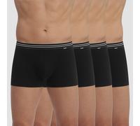 Dim Men's Ecodim Stretch Cotton Comfort and Support x4 Boxer, Black, M