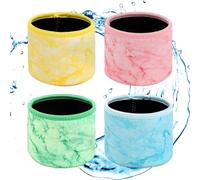 Pack of 4 ice cream cases, yes creami cases, ice cream cup cases, insulated ice cream cups, ice cream neoprene case, compatible with containers NC501, NC 500 16 oz (does not contain container)