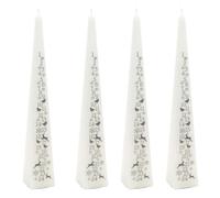 Pack Of 4 Large Traditional Countdown To Christmas Pyramid Advent Candle