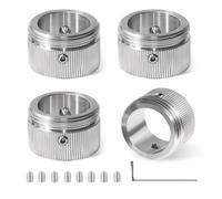 Pack of 4 M30 x 1.5 Radiator Thermostat Adapter, 304 Stainless Steel Heating Valve Adapter RA/Rav/Ravl, Radiator Valve Thermostat Head with Strips, Radiator Accessories with Hex Key