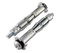 Pack of 4 M5 x 65mm Heavy Duty Metal Plasterboard Cavity Wall Fixings Anchors with Strong Plugs - For Securely Mounting Shelves, TVs, Cabinets, and Heavy Items on Drywall, Hollow, or Cavity Walls