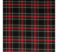 Pack of 4 Made to Order Tartan Check Napkins 18” x 18” (Black Stewart)