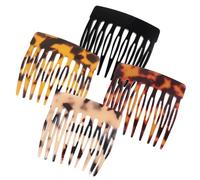 Pack of 4 Mini Side Combs French Hair Comb Split Tooth Comb Slat Comb Hair Side Combs Styling Accessories for Women Hair Combs for Inserting Hair
