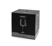 Krosno White Wine Glasses | Set of 4 | 480 ML | Modern Collection | Glasses Drinking Wedding Gift | Perfect for Home, Restaurants and Kitchen Set | Dishwasher Safe