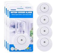 Pack Of 4 Motion Sensor Alarms - Window Motion Sensor Alarms With Loud Sirens | Quick & Easy To Install | Ideal For Home, Office, Shed & Many More | Security, Protection, Long Lasting Detectors