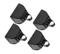 Pack of 4 Multipurpose Noise Maker Cowbell Creating Loud Cheer in Football Hockey Competition Using Simple Shake Motion Metal Cowbell