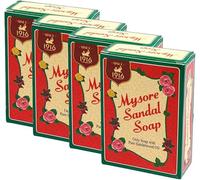 (pack of 4) Mysore Sandal Soap,(pack of 4) Pure Sandalwood soap, Since 1916