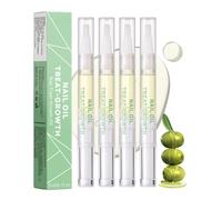 Pack of 4 Nail Care Pen - Nail Oil Pen - Nail Care Pen for Nourished Fingernails & Toenails, Promote Nail Growth - Nail Care Products for Cracked, Brittle, Thick and Discoloured Nails